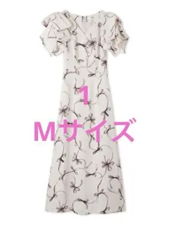 SNIDEL Sustainableリボンプリントワンピース PBEG 1 M