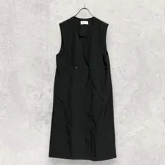 グローバルワーク ロングワンピース M 黒 ブラック ノースリーブ シンプル