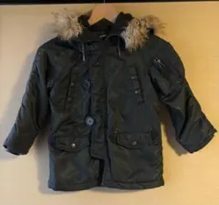 AVIREX ミリタリージャケット　キッズ　110cm カーキ