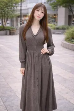 ZARA ブラウン チェック柄 ワンピース