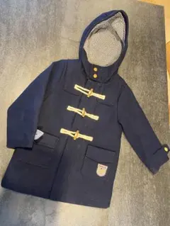 ネイビー フード付き ダッフルコート 110cm