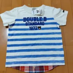 【新品タグ付き】ミキハウスダブルＢＴシャツ120　定価8,400円