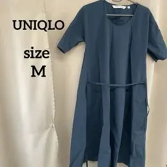 UNIQLO AND LEMAIRE 半袖ワンピース Sサイズ ダークブルー　6