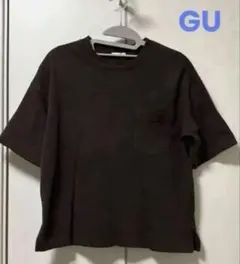 GUジーユー　ヘビーウエイトTシャツ　五分袖　Mサイズ