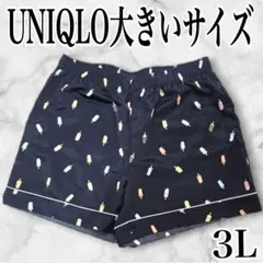 【良品】GU 大人気アイス柄 夏パジャマ 3L 大きいサイズ 半ショートパンツのサムネイル