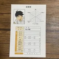 ハイキュー!! 影山 飛雄 記録表 ポストカード