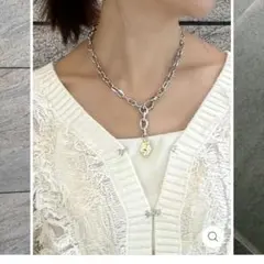 【試着のみ】fosie フォシー ボリュームチェーンネックレス / シルバー