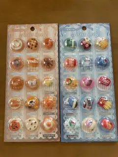 【数量限定】カプセルパッケージデコパーツ人気の2枚セットパン　3Ｄシール帳