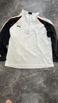 PUMA ハーフジップ トップス EXTRA グレー/ブラック