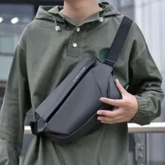 ❣️カジュアル ショルダーバッグ❣️メンズ 斜め掛けバッグ 撥水 ブラック