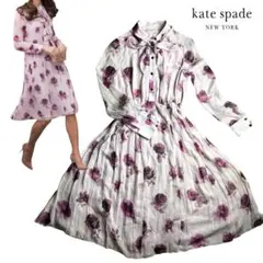 【☆ミオ☆さま専用】新品✨ケイトスペード シフォン ワンピース シルク　花