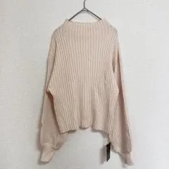 【新品タグ付】RMAF リブニットトップス F クリーム系