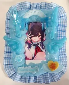 水色 青 量産型 地雷 平成女児 ホイップデコ トレカケース メイドカフェ 天使