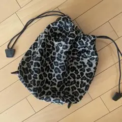 レオパード柄 バッグ　巾着