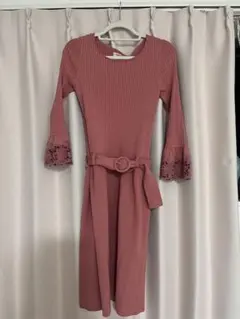 Apuweiser-riche リブ編みロングワンピース サイズ2