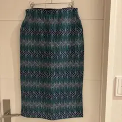幾何学模様 タイトロングスカート