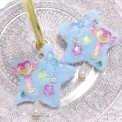 ⭐︎ふわふわまじかるヘアクリップ⭐︎ サックス　ハンドメイド