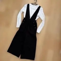 オールインワン黒 長袖Tシャツ付き