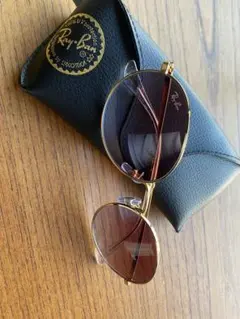 金縁レイバンサングラス