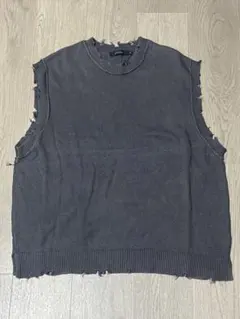 RAGEBLUE グレー ニットベスト M