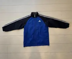 adidas ジップアップジャケット 青黒