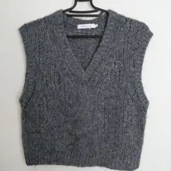 AMERICAN HOLIC グレー Vネック ニットベスト M
