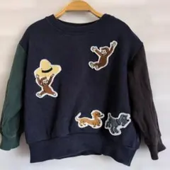 プティマイン おさるのジョージ トレーナー 90