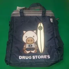 未使用　DRUG STORE'S レジャーバッグ 保冷バッグ 黒のサムネイル