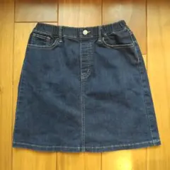 UNIQLO ダークデニム スカート 150 ストレッチ素材