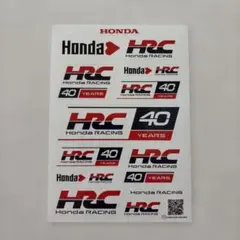 Honda HRC 40周年記念 ステッカーシート