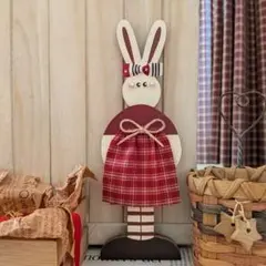 トールペイント作品 カントリー雑貨 うさぎ ハンドメイド