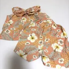 ベビーアロハ　セットアップ　アロハ柄　女の子　90のサムネイル