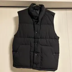 黒 ダウンベスト GU