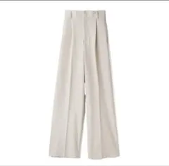 [新品タグ付き]GRLセンタープレスワイドタックロングパンツ gm615