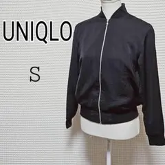 UNIQLO ブラック ジップアップ ジャンパー S