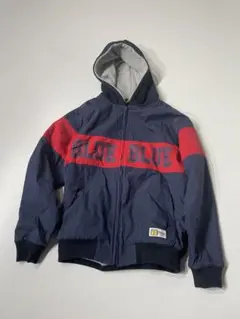 BLUE BLUE ✖️ラッセルフード付きジャンパー ネイビー/レッド