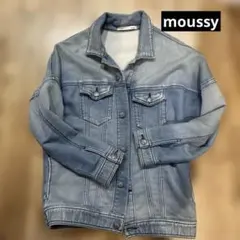 moussy ライトブルー デニムジャケット　スウェット