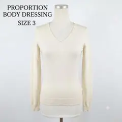 PROPORTION BODY DRESSING ウール Vネックニット Mのサムネイル