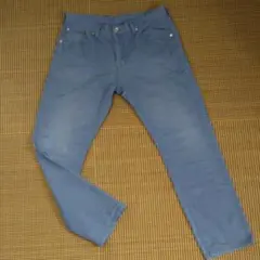 GU パンツ デニム メンズ ブルー
