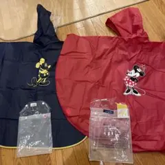 ディズニー　レインコート　ポンチョ　セット