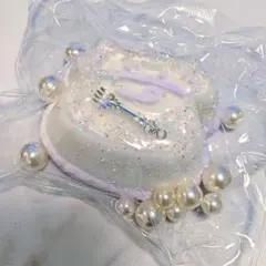 キラキラ先生 キラキラ牛プリン 紫 スクイーズのサムネイル