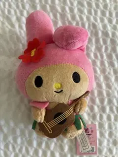 ハワイ日焼けマイメロディ ぬいぐるみ ウクレレ付き