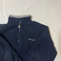 Timberland ネイビー ハーフジップフリース