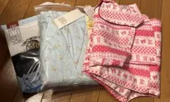 パジャマ スリーマー シャツ インナー 部屋着 3点セット 子ども 女子
