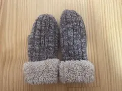 ファー裏地付き手袋