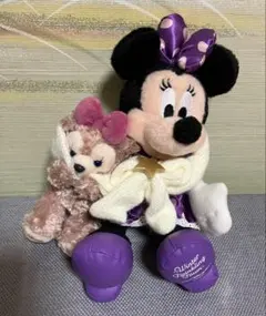 東京ディズニーシー　ミニーマウス＆シェリーメイ　ぬいぐるみバッジ