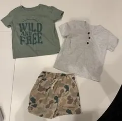 カーターズ 12m 半袖Tシャツ 半ズボン ３点セット 男の子 服 夏