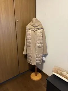 ★メトリーゼフード付き異素材コート新品36000円★スコットクラブ