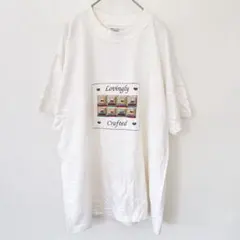 ギルダン Tシャツ クルーネック 半袖 パッチワーク 白 カジュアル L 白のサムネイル