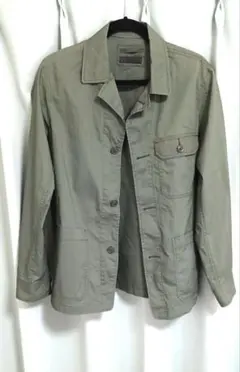 ユニクロ　カーキ・グリーン色 コットンジャケット Mサイズ